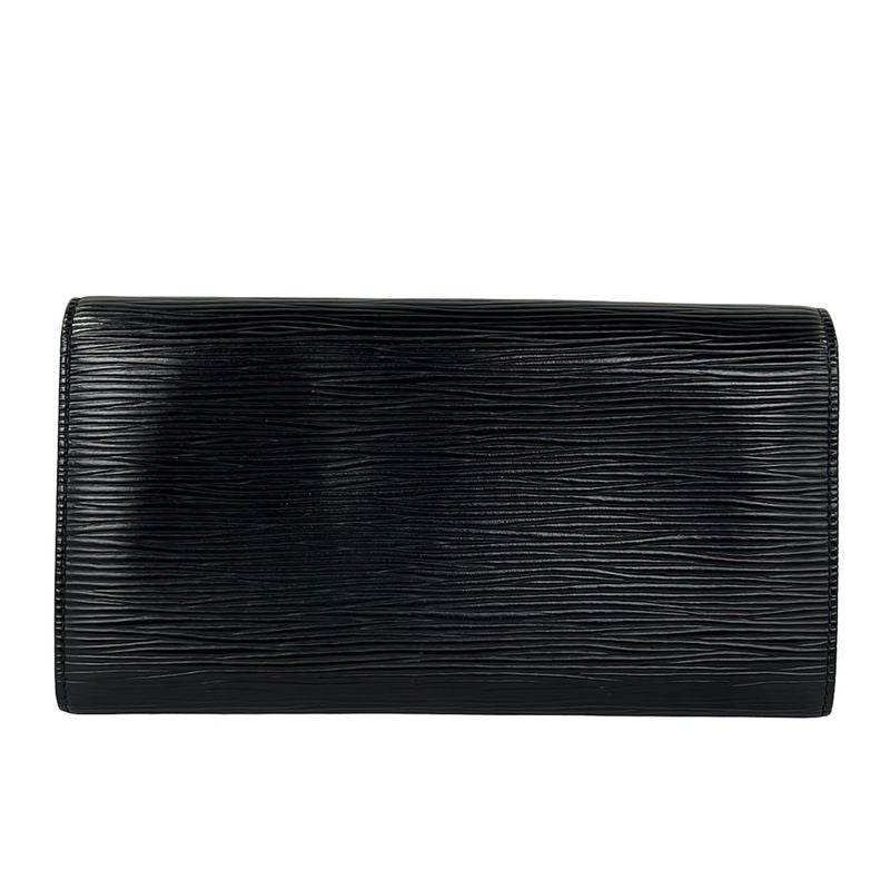 Louis Vuitton Wallet Epi Pochette Porte Monet Cles Noir Black