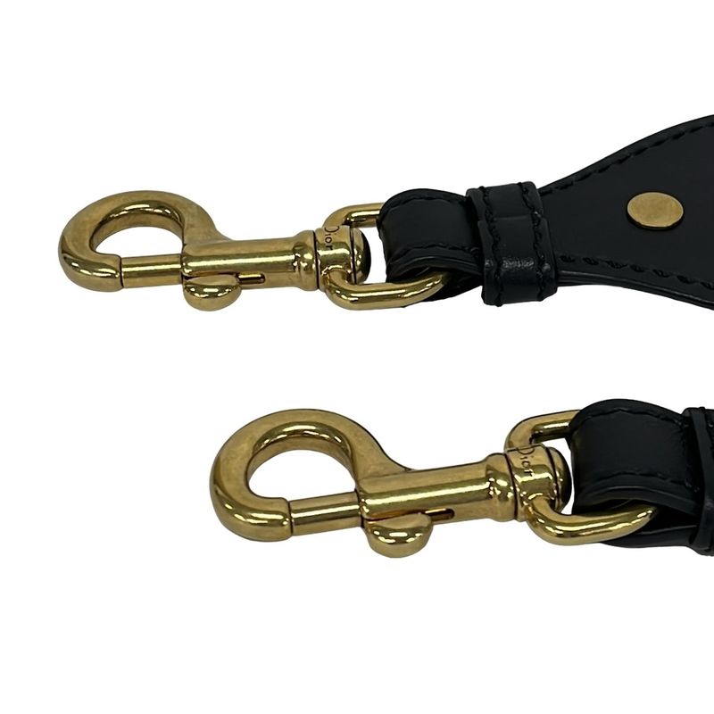 Dior Shoulder Strap Navy White Palm Tree Leather