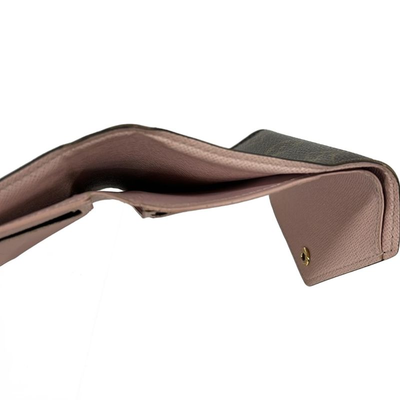 Louis Vuitton Trifold Wallet Monogram Portefeuille Victorine Rose Ballerine