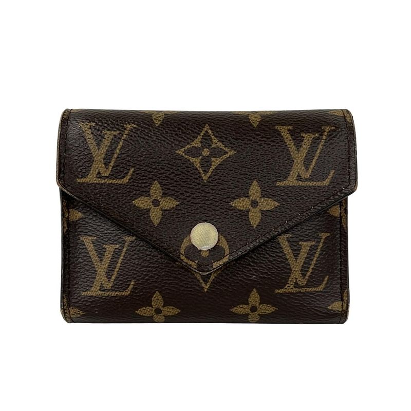 Louis Vuitton Trifold Wallet Monogram Portefeuille Victorine Rose Ballerine