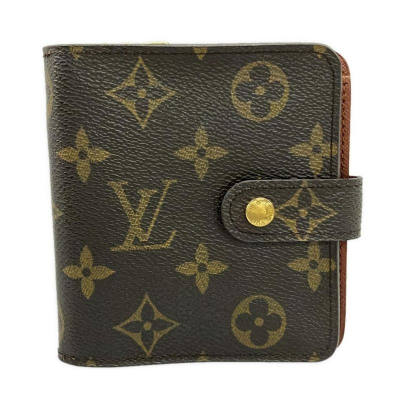Louis Vuitton Bifold Wallet Monogram Compact Zip