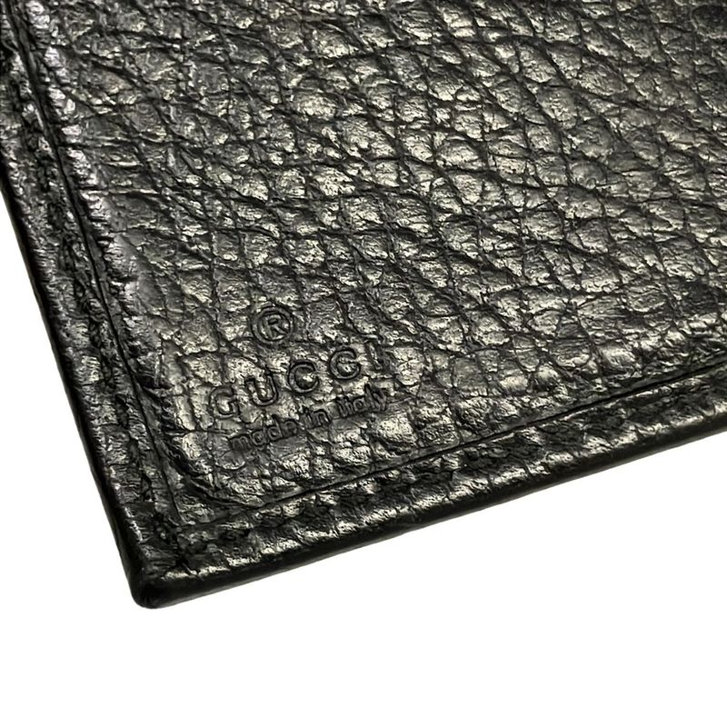Gucci Hook Wallet GG Marmont Black Leather
