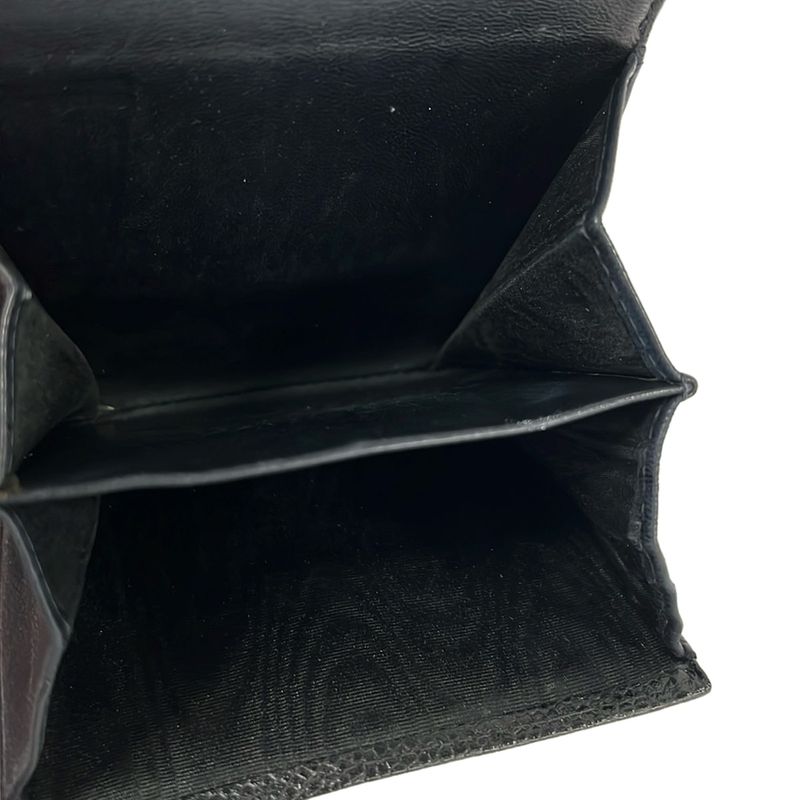 Chanel Trifold Wallet Black CC Logo