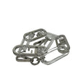 Fendi Shoulder Strap Clear Silver Chain