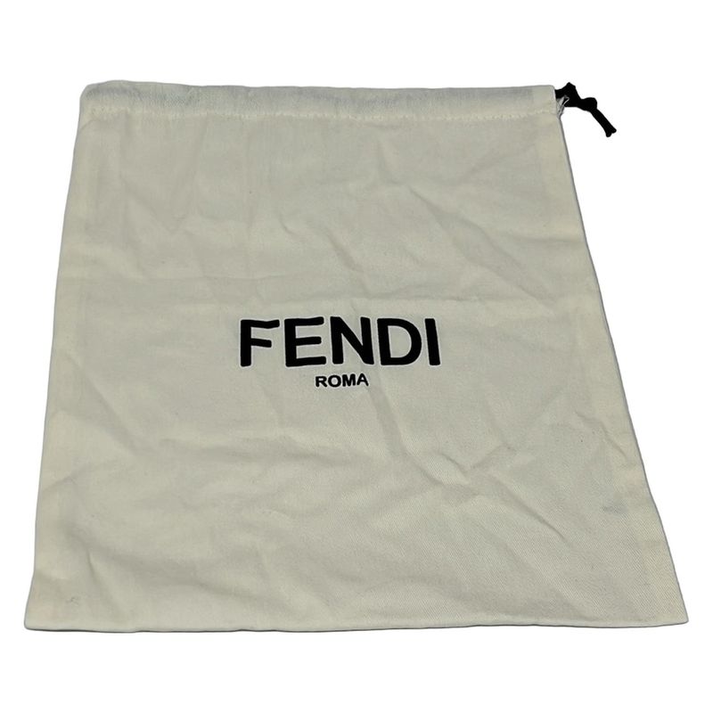 Fendi Shoulder Strap Clear Silver Chain