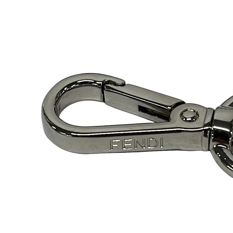 Fendi Shoulder Strap Clear Silver Chain