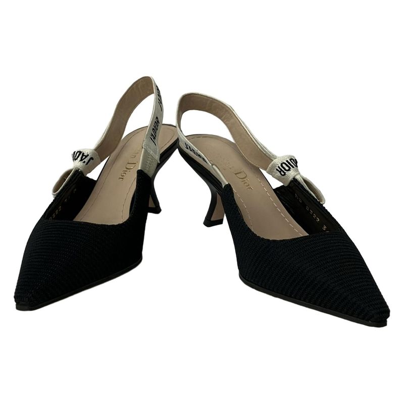 Dior Sandals Jersey Ring Back Navy Ivory