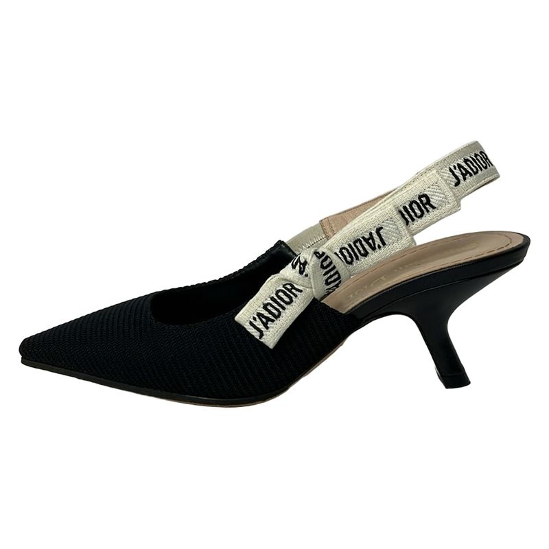 Dior Sandals Jersey Ring Back Navy Ivory