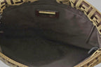 Fendi Shoulder Bag Zucchino Vintage Zucca Pattern Beige Brown