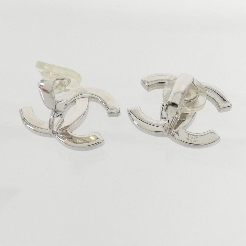 Chanel Earrings White Crystal