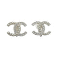 Chanel Earrings White Crystal