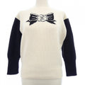 Chanel Vintage Knit Top Black White