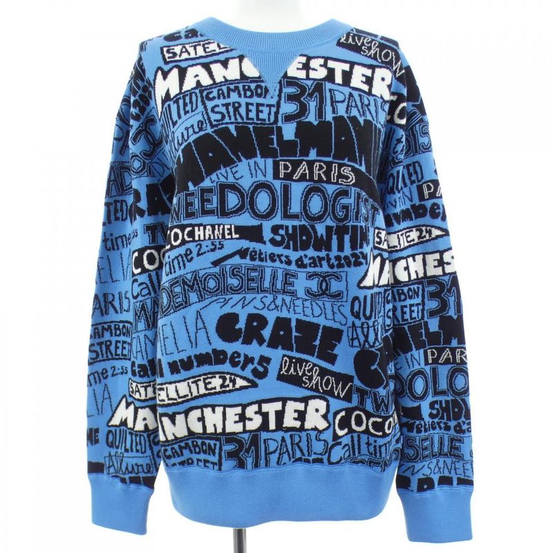 Chanel Knit Top Cashmere Blue