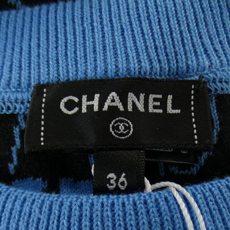 Chanel Knit Top Cashmere Blue