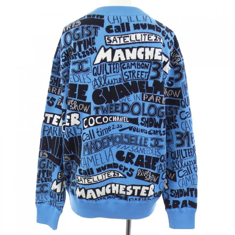 Chanel Knit Top Cashmere Blue