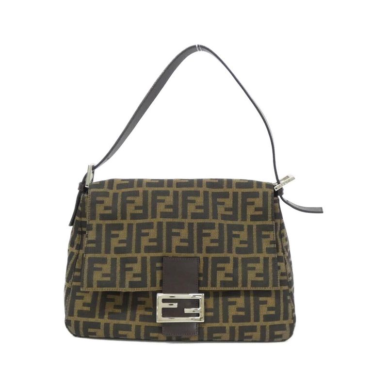 Fendi Vintage Mamma Baguette Shoulder Bag Tabacco
