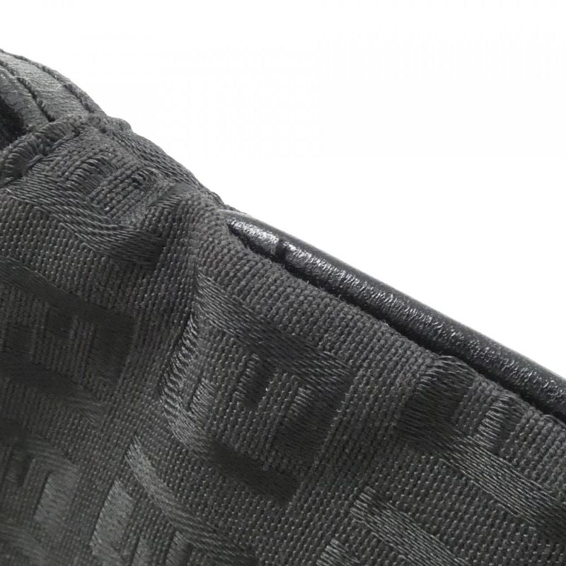 Fendi Vintage Shoulder Bag Black Metal