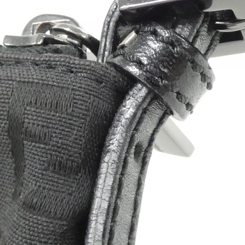 Fendi Vintage Shoulder Bag Black Metal