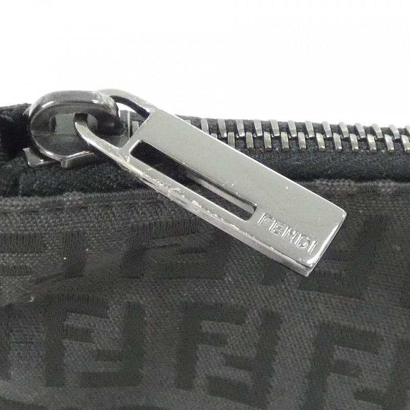 Fendi Vintage Shoulder Bag Black Metal