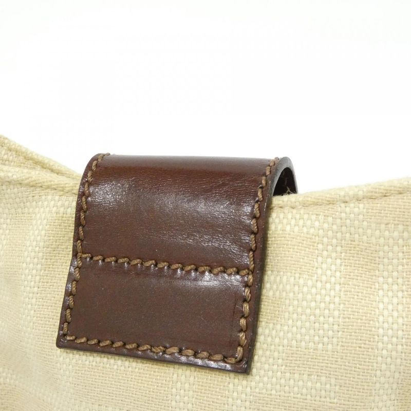 Fendi Vintage Bag Canvas Silver