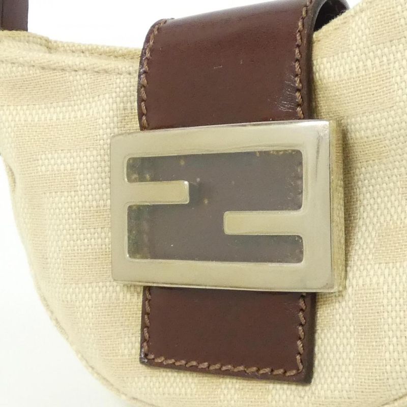 Fendi Vintage Bag Canvas Silver