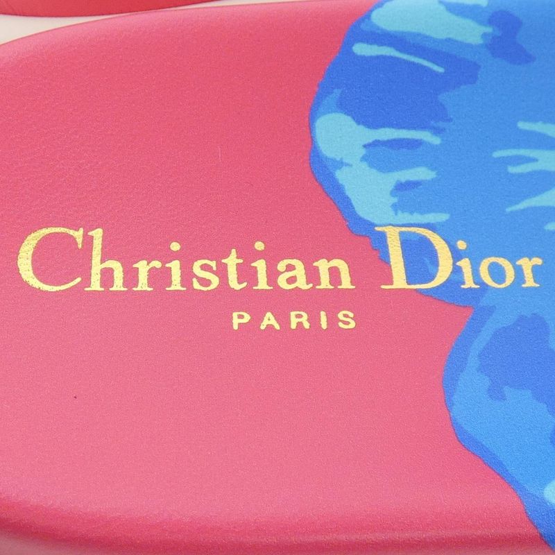 Dior Dway D-flower Pop EM Sandals Black Blue Pink