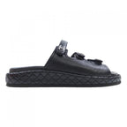 Chanel Mule Sandals Lambskin Black
