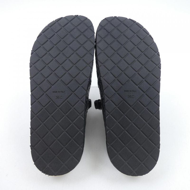 Chanel Mule Sandals Lambskin Black