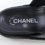 Chanel Mule Sandals Lambskin Black