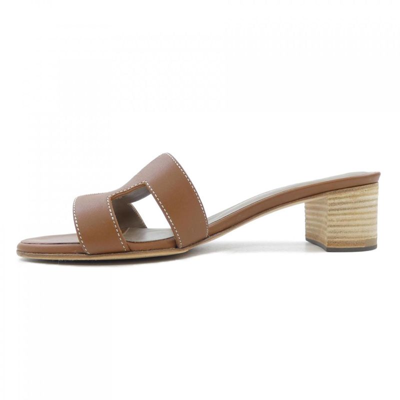 Hermes Oasis Sandals Brown 35