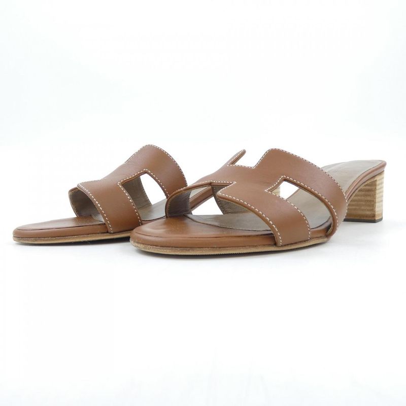 Hermes Oasis Sandals Brown 35
