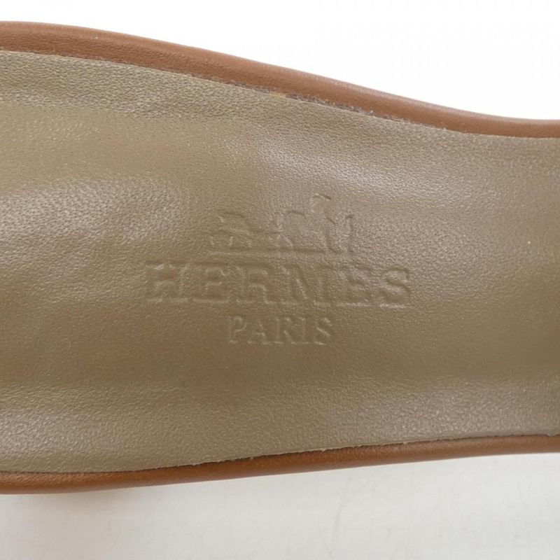 Hermes Oasis Sandals Brown 35