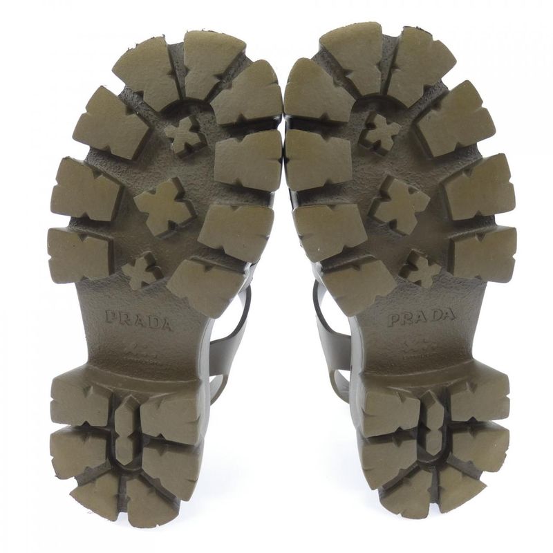Prada Triangle Logo Monolith Fo Muraba Sandals