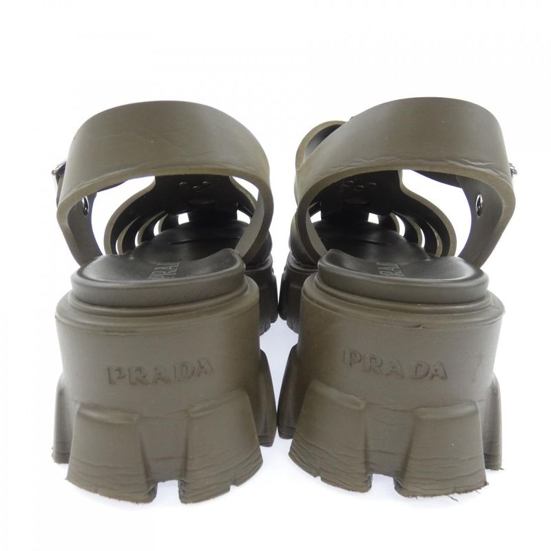 Prada Triangle Logo Monolith Fo Muraba Sandals
