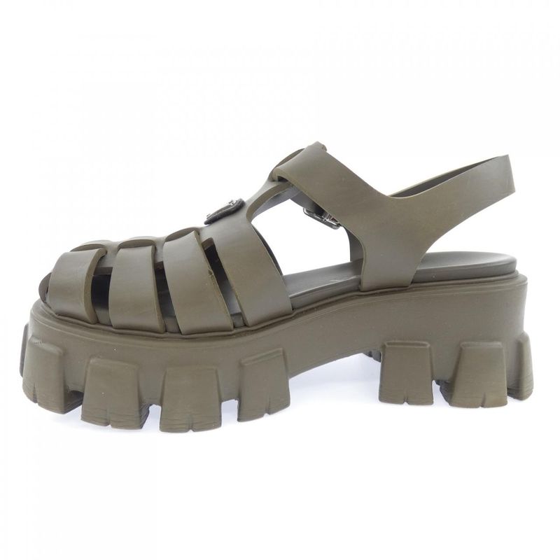 Prada Triangle Logo Monolith Fo Muraba Sandals