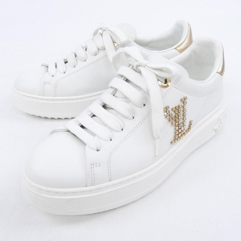 Louis Vuitton Strass Pave Setting LV Initial Time Outline Sneakers