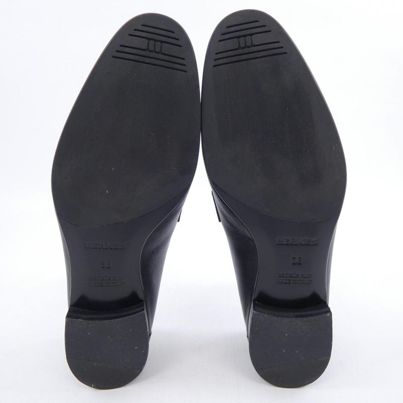 Hermes Paris Shoes Black 35