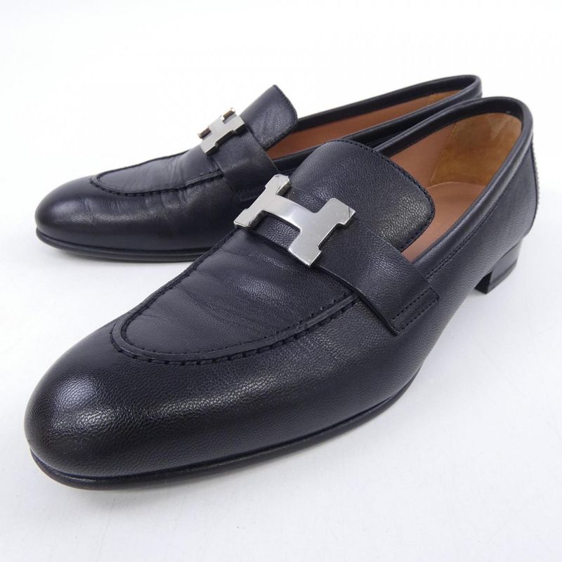 Hermes Paris Shoes Black 35