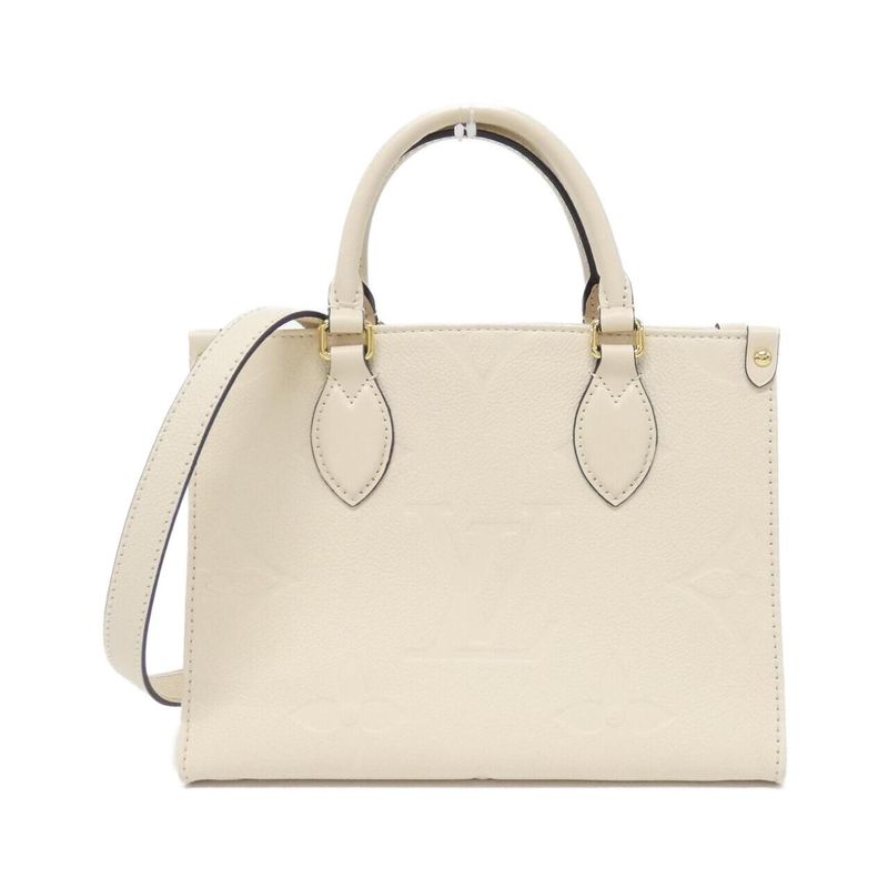 Louis Vuitton Monogram Empreinte on the Go PM Bag Creme