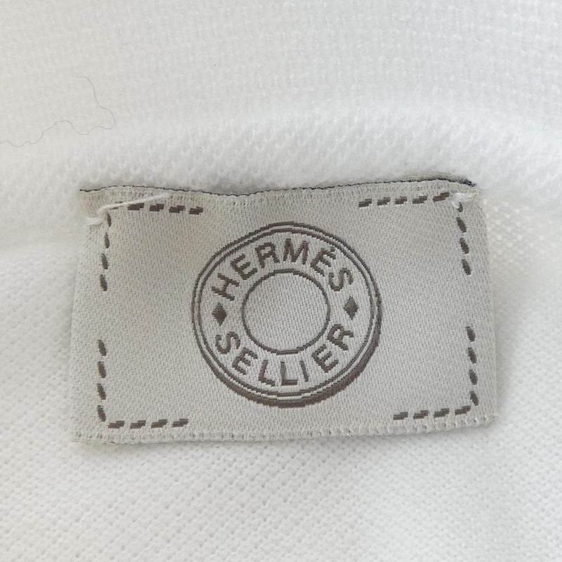 Hermes Sellier Clou de Selle Polo Shirt White Translucency