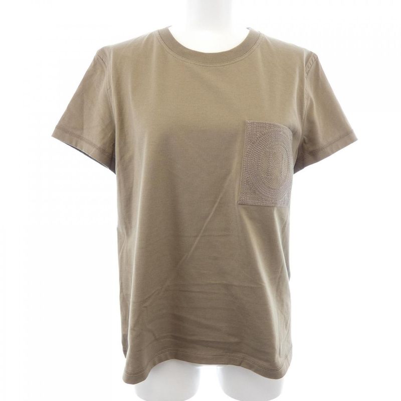 Hermes Mosaic T-Shirt Khaki 38