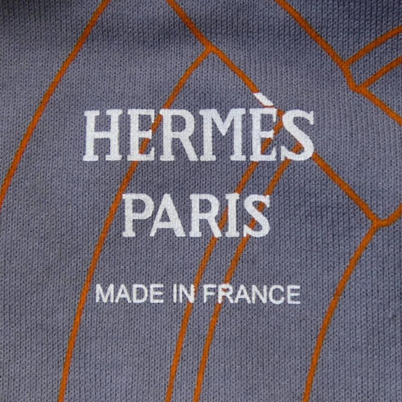 Hermes Horse Bit Deture Tattoo Dress Gray Blue Orange