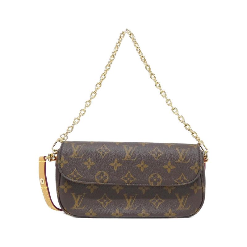 Louis Vuitton Monogram Wallet on Chain Ivy Shoulder Bag Marron