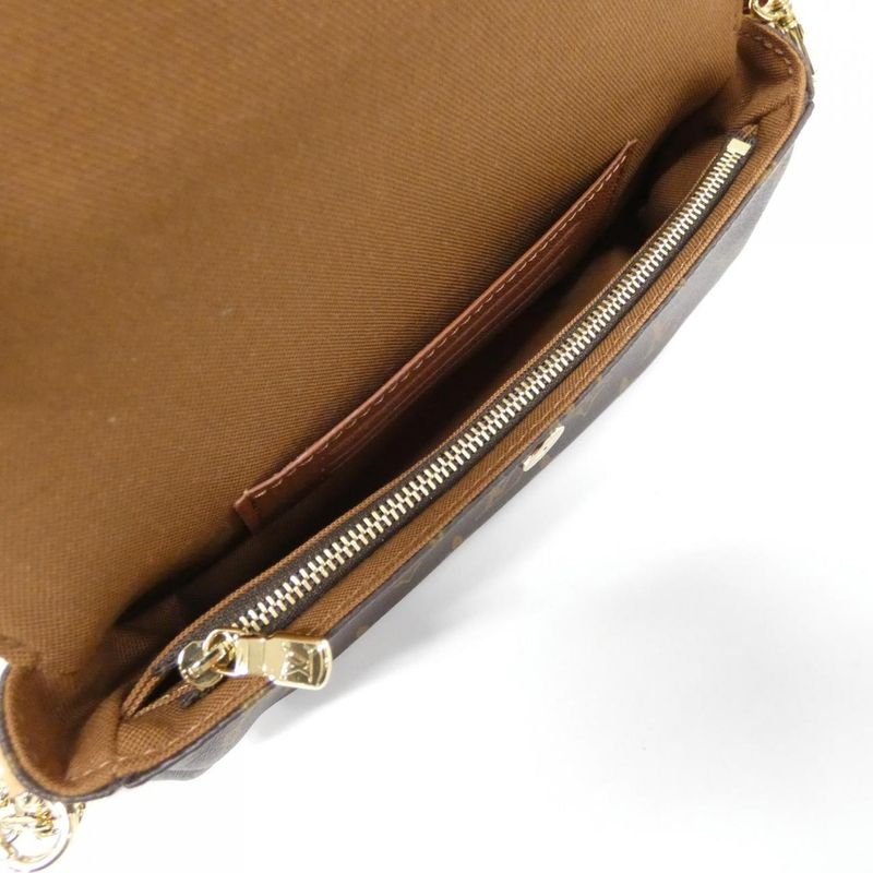 Louis Vuitton Monogram Wallet on Chain Ivy Shoulder Bag Marron