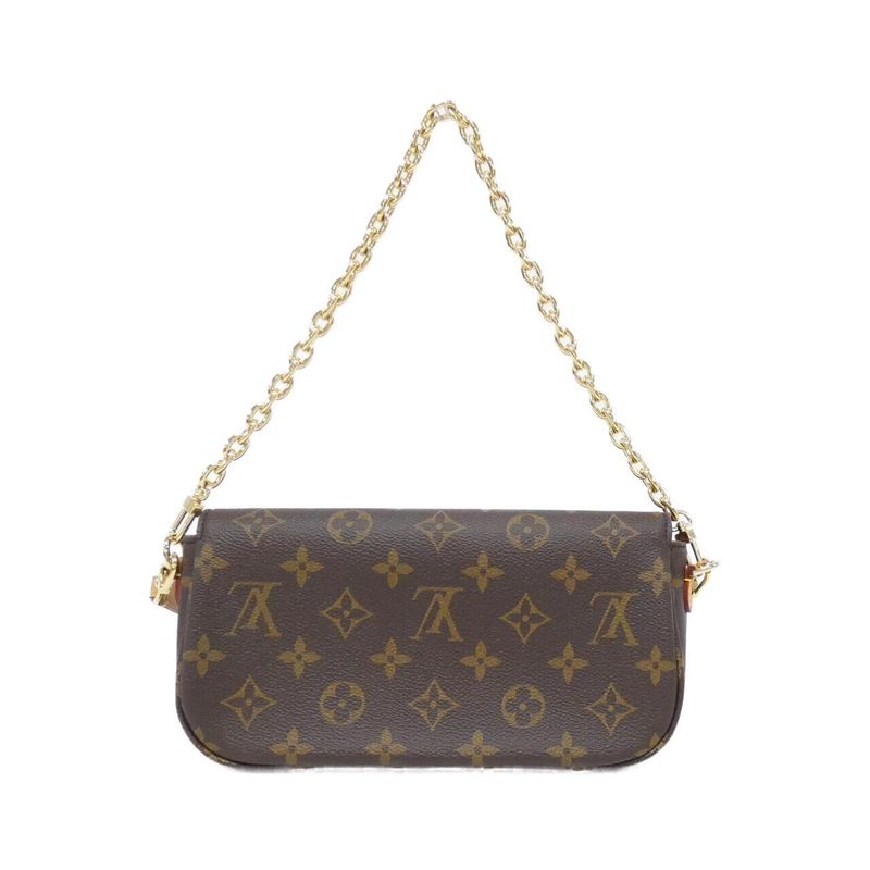 Louis Vuitton Monogram Wallet on Chain Ivy Shoulder Bag Marron
