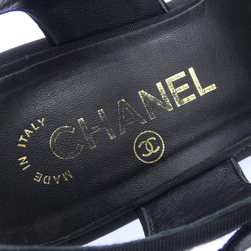 Chanel Sandals Black 36