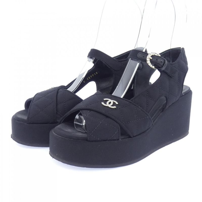 Chanel Sandals Black 36