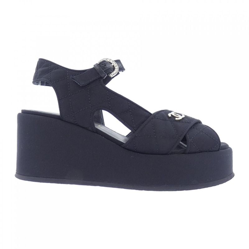 Chanel Sandals Black 36