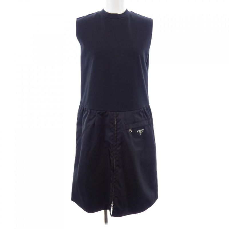Prada Triangle Logo Dress
