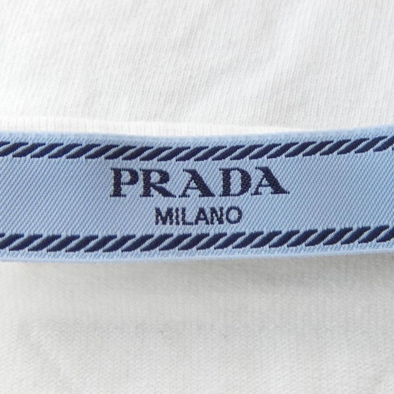 Prada Triangle Logo T-Shirt White Translucency